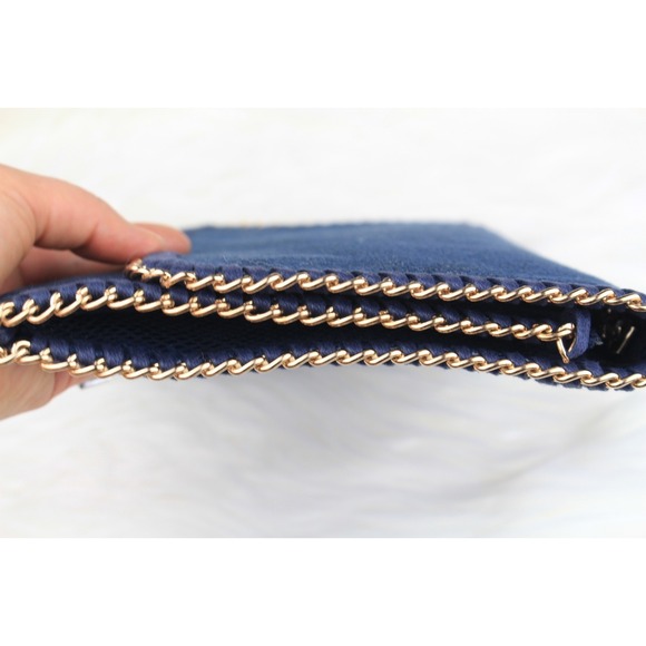 Urban Expressions NWT Luxury Clutch Reptile Chain Handcrafted Vegan Leather $65 - Picture 5 of 12